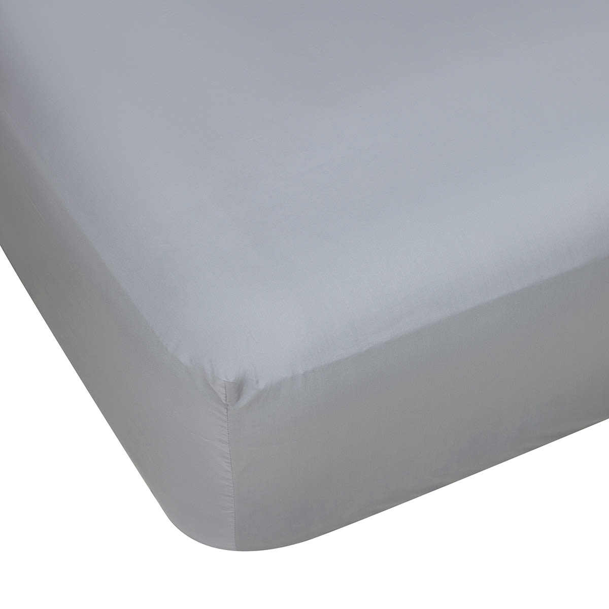 250 Thread Count Cotton Rich Fitted Sheet - King Bed, Grey