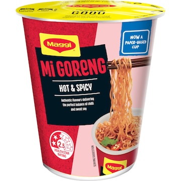 Maggi Fusian Instant Noodles Hot & Spicy Flavour Cup 65g