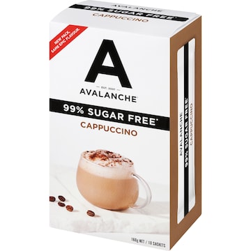 Avalanche 99% Sugar Free Cappucinno 10 pack