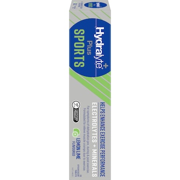 Hydralyte Sports Effervescent Tablets Lemon Lime 20 pack