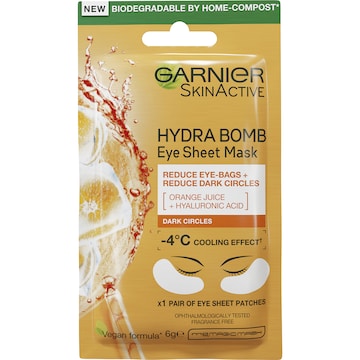 Garnier Skin Active Hydra Bomb Eye Sheet Mask Orange each