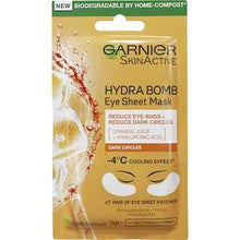 Garnier Skin Active Hydra Bomb Eye Sheet Mask Orange each