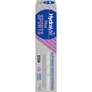 Hydralyte Sports Effervescent Tablets Berry 20 pack
