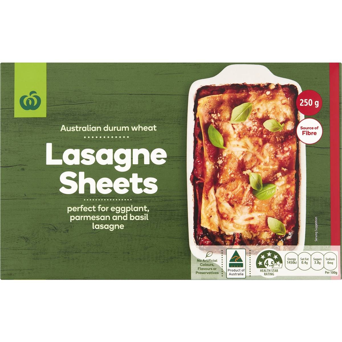 Woolworths Lasagne Sheets 250g