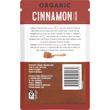 McCormick Organic Cinnamon Ground 13g