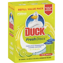 Duck Fresh Discs Toilet Cleaner Citrus Twin Refills 36mL x 2 pack