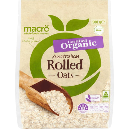Macro Organic Rolled Oats 500g