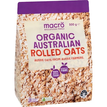 Macro Organic Rolled Oats 500g