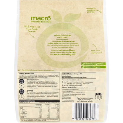 Macro Organic Rolled Oats 500g