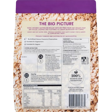 Macro Organic Rolled Oats 500g