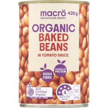 Macro Organic Baked Beans 420g