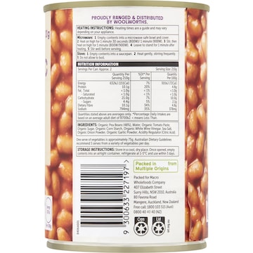 Macro Organic Baked Beans 420g