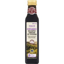 Macro Organic Vinegar Balsamic 4 Leaf 250mL
