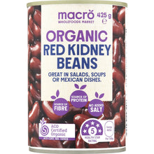 Macro Organic Red Kidney Beans 425g