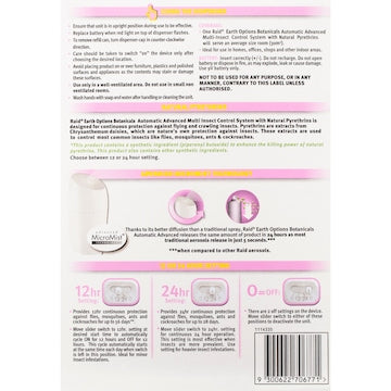 Raid Earth Options Botanicals Multi-Insect Automatic System 185g