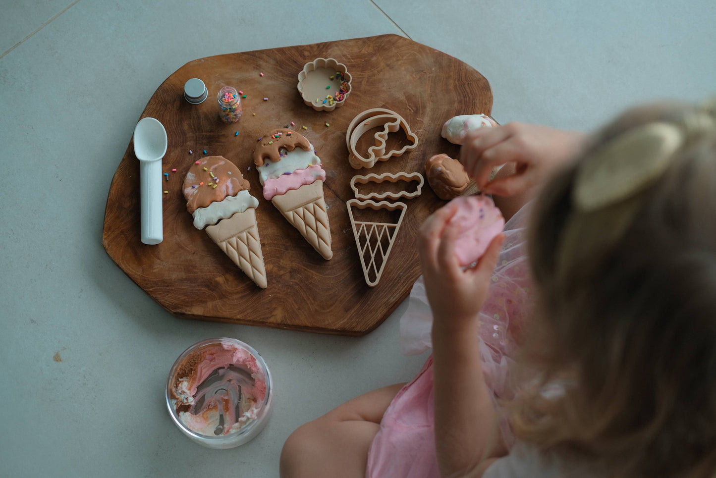 Kinfolk Pantry Ice Cream Eco Cutter Set Playdough Sand Toys Art and craft for kids 3yrs+