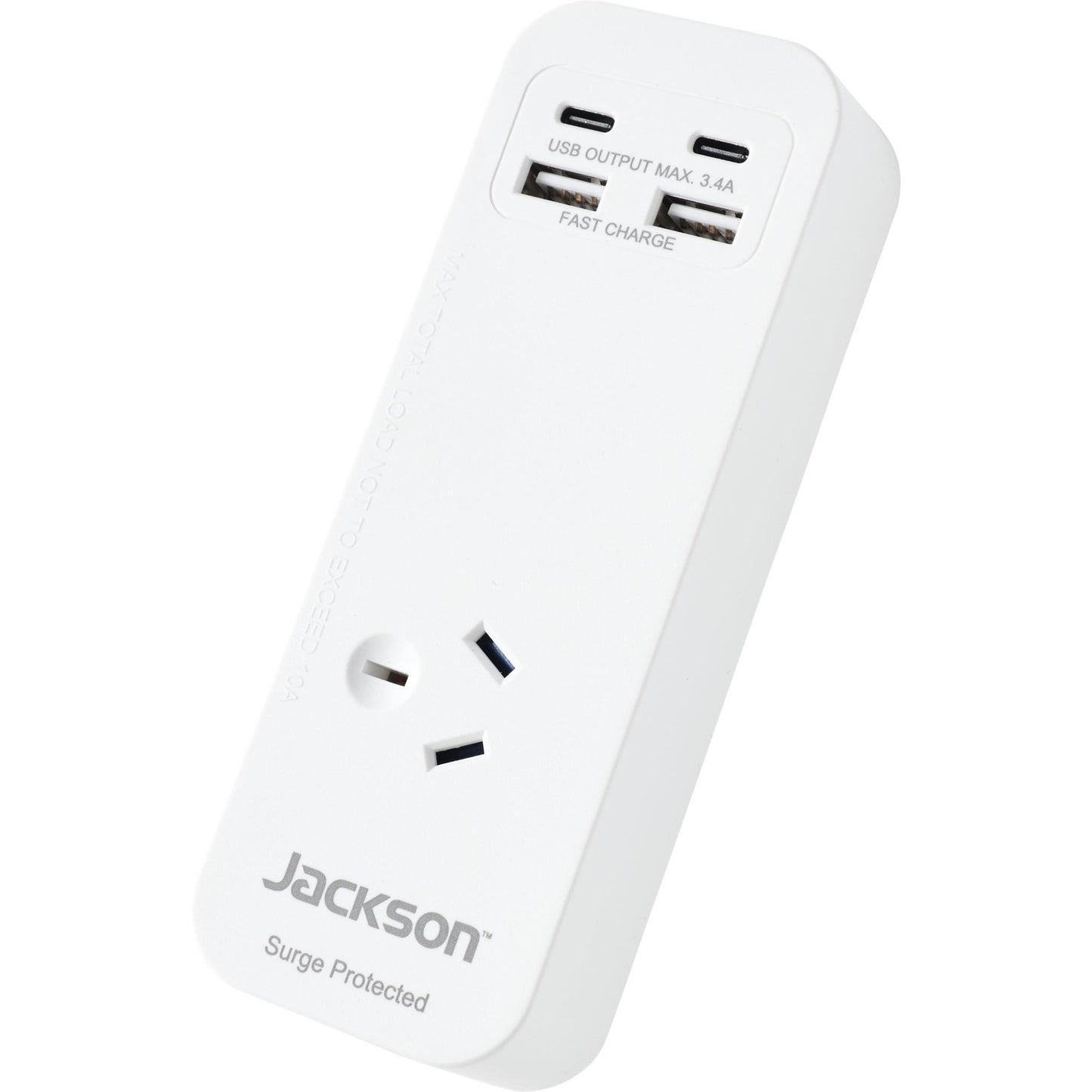 Jackson Fast Charge USB-C/A 1 Portable Powerboard (White)