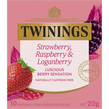 Twinings Strawberry, Raspberry & Loganberry Tea Bags 10 Pack