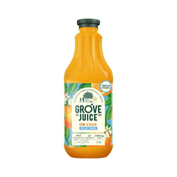 GROVE JUICE ORANGE PULP FREE 1.5L