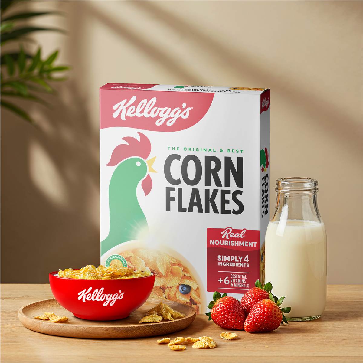 Kellogg's Corn Flakes Breakfast Cereal 220g