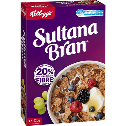 Kellogg's Sultana Bran High Fibre Breakfast Cereal 420g