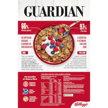 Kellogg's Guardian Psyllium Breakfast Cereal 360g