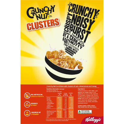 Kellogg's Crunchy Nut Clusters Breakfast Cereal 450g