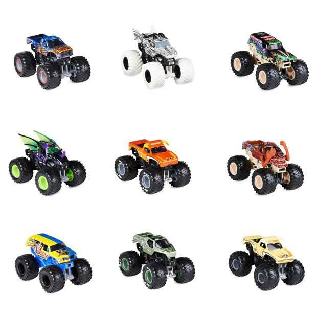 Monster Jam, Official 9-Pack of 1:64 Scale Die-Cast Monster Trucks, Monster Truck