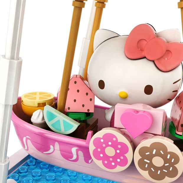 Hello Kitty and Friends - YuMe Blocks Summer Wunderland Series - Hello Kitty Donut Ship
