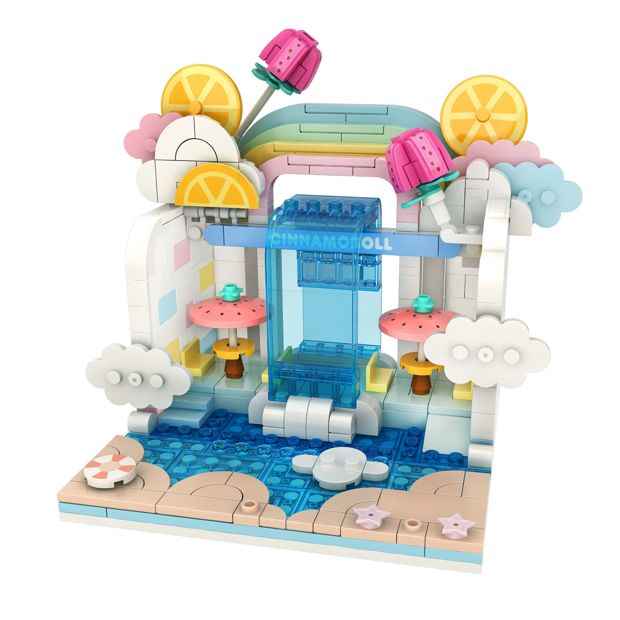 Hello Kitty and Friends - YuMe Blocks - Summer Wunderland Series - Cinnamoroll Wave Pool Cafe