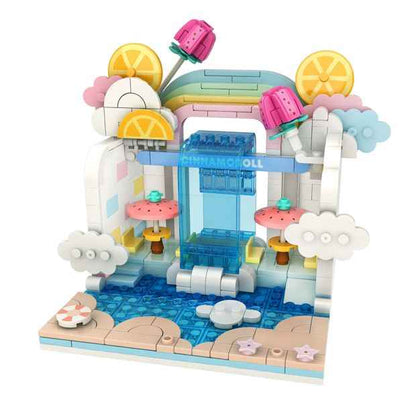Hello Kitty and Friends - YuMe Blocks - Summer Wunderland Series - Cinnamoroll Wave Pool Cafe