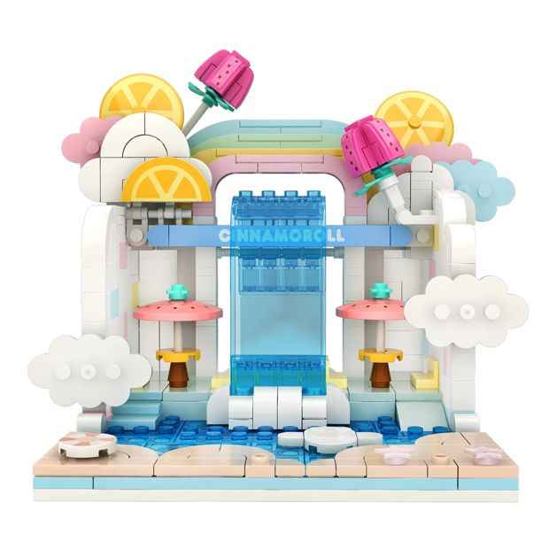 Hello Kitty and Friends - YuMe Blocks - Summer Wunderland Series - Cinnamoroll Wave Pool Cafe