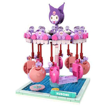 Hello Kitty and Friends - YuMe Blocks - Summer Wunderland Series - Kuromi Swing Ride