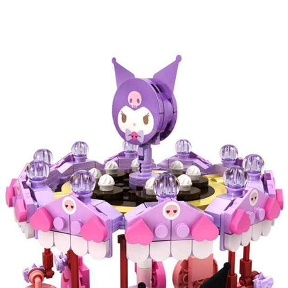 Hello Kitty and Friends - YuMe Blocks - Summer Wunderland Series - Kuromi Swing Ride