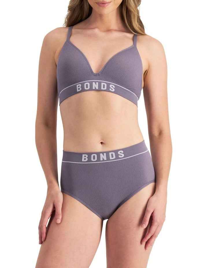 Retro Rib Seamless Hi Hi in Dove Slate