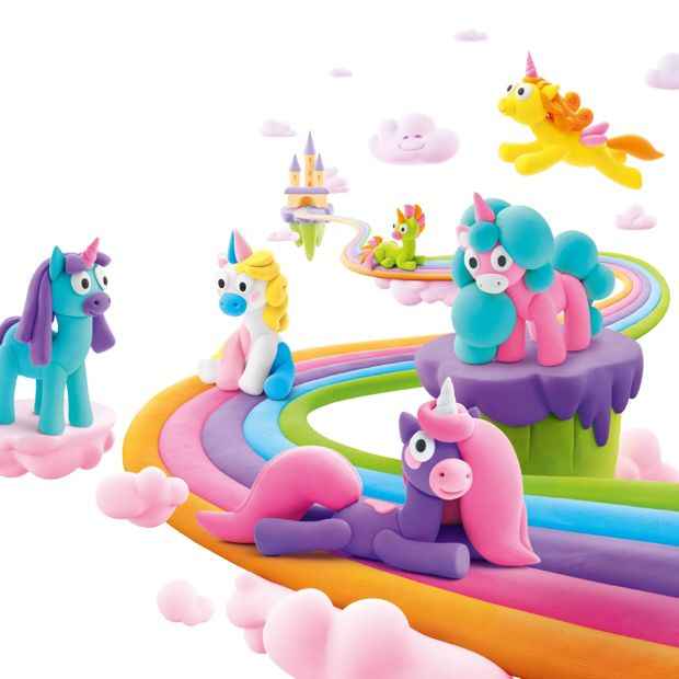HEY CLAY Rainbow Unicorns