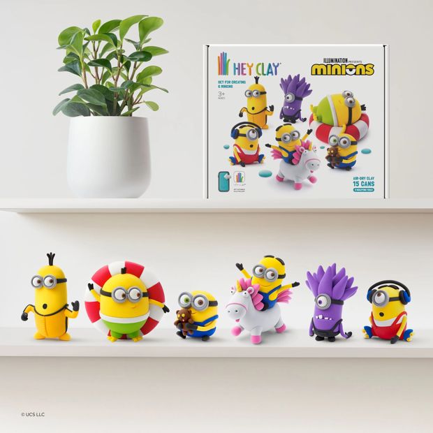 HEY CLAY Minions Large 6 Character Set