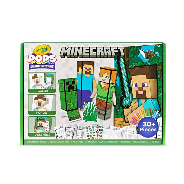 Crayola Pop's 3D Minecraft Activity Set
