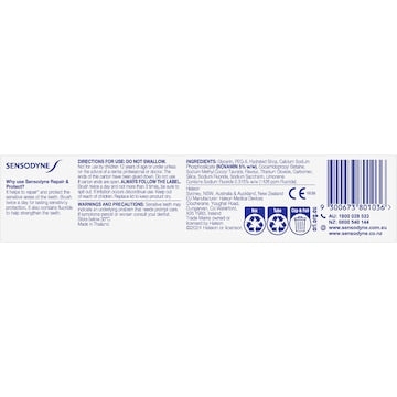 Sensodyne Repair & Protect Toothpaste Sensitive Toothpaste 100g