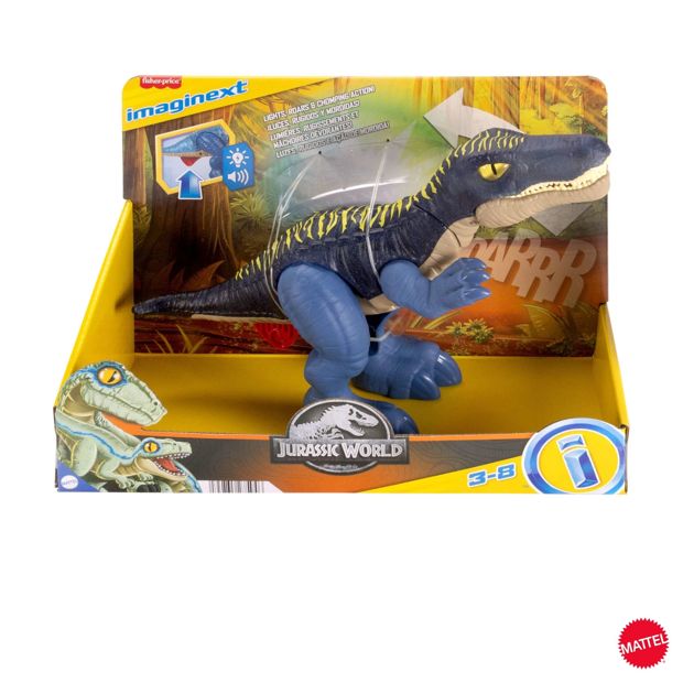 Fisher-Price Imaginext Jurassic World Growl & Glow Baryonyx Dinosaur Toy