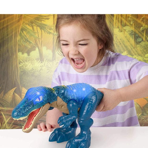 Fisher-Price Imaginext Jurassic World Growl & Glow Baryonyx Dinosaur Toy