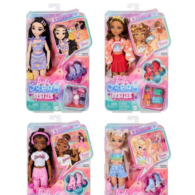 Mattel Barbie Dream Besties Roller Skating Fashion Doll – Assorted*