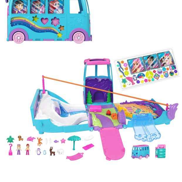 Mattel Polly Pocket Pet Mobile Adventure Playset
