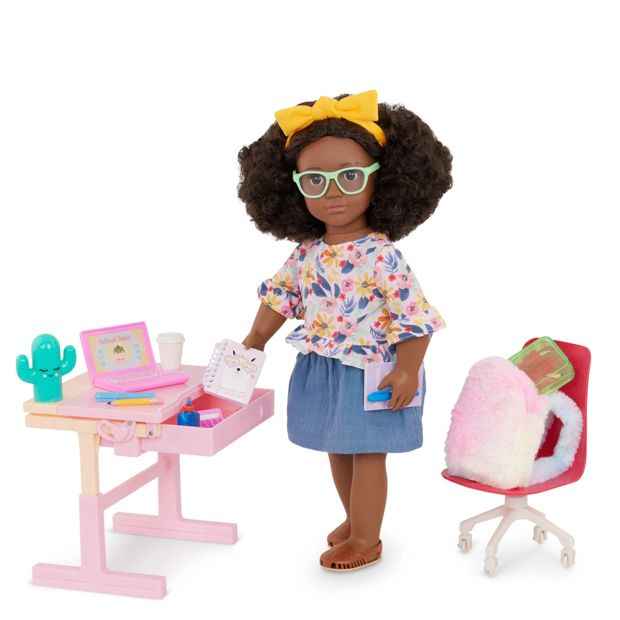 Our Generation School Dreams 30-piece Tilting Desk Set for 18-inch Dolls