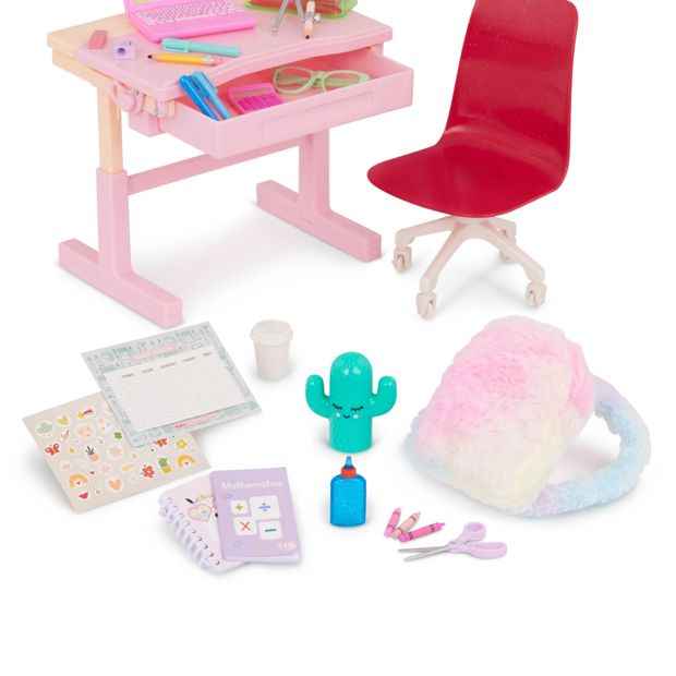 Our Generation School Dreams 30-piece Tilting Desk Set for 18-inch Dolls
