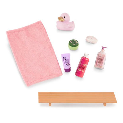 Our Generation Bubbly Bathtime Bathtub Accessory with Water Sounds for 18-inch Dolls