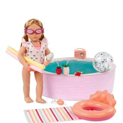 Our Generation Poolside Fun 18-inch Doll Pool Playset