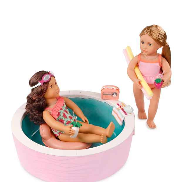 Our Generation Poolside Fun 18-inch Doll Pool Playset