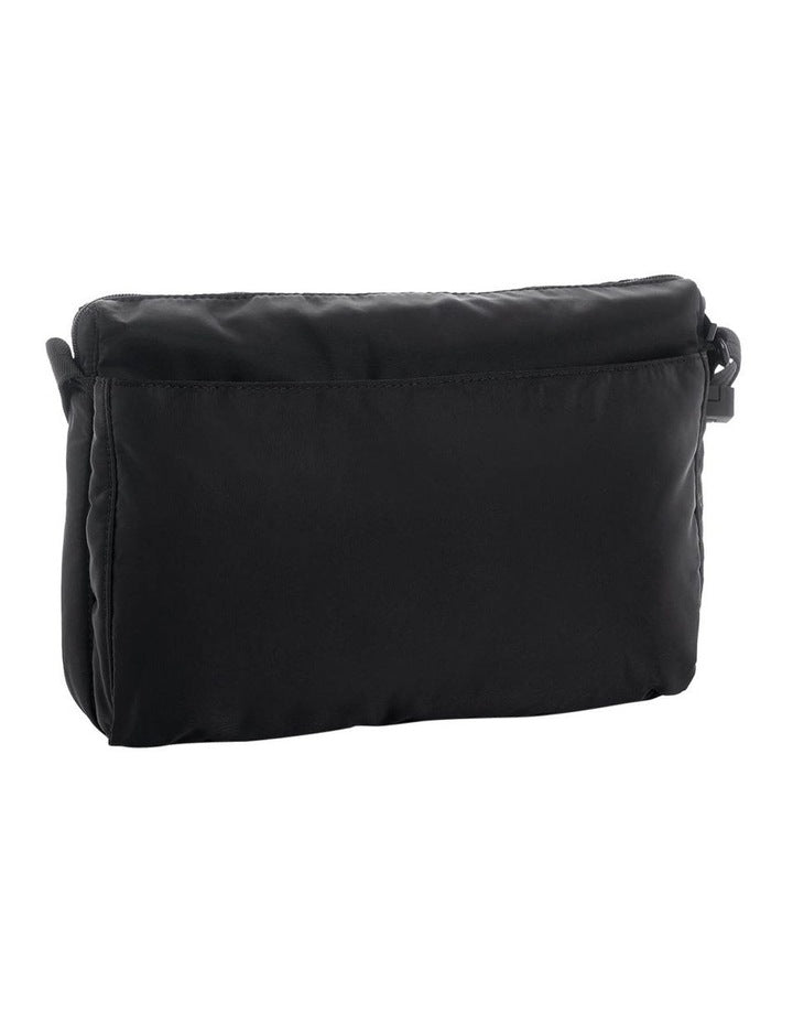 Zip Top Crossbody Bag in Eye Black