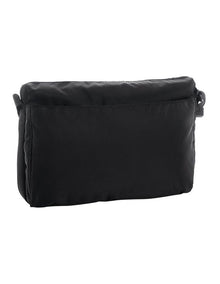 Zip Top Crossbody Bag in Eye Black